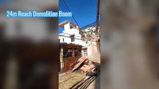 Ekskavatör Yıkım Bomu Yüksek Erişimli Kol ve Bom SK350 Sıcak Satış için 23-24m Uzun Ataşman