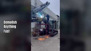 0,5-10T Ekskavatörler için Ağır Hizmet Tipi Hidrolik Kırıcı Güçlü Yıkım Aleti Mini İnşaat