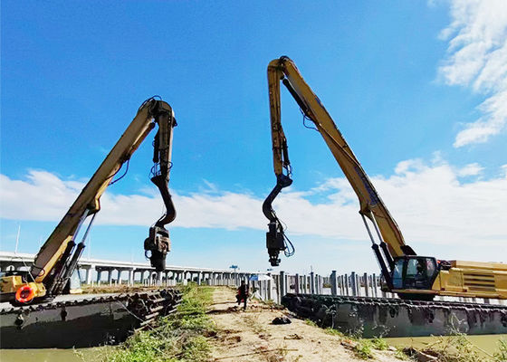 Q355B / Q690D Hidrolik kazıcı yığın sürücüsü 19m yığın yüksekliğiyle