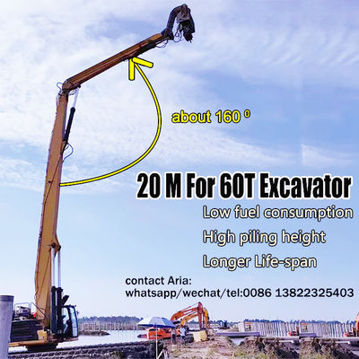 30 ton-38 ton kazıcı yığın sürücü kol yığın sürücüsü yükleme için eklenti