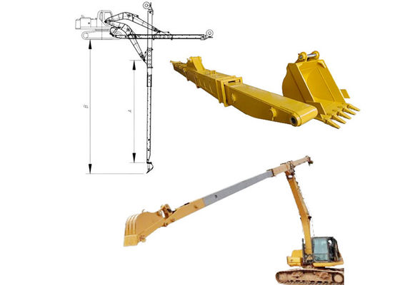 Q690D HG785 Kazı makinesi Teleskopik Boom 16 metre kazı derinliğiyle uzun menzilli Boom
