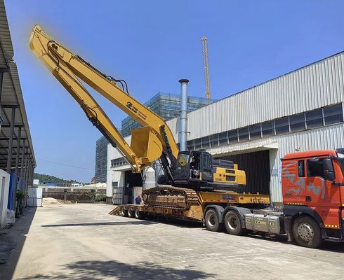 Kazı makinesi uzun menzilli bağlama yay kolu 18m 16m Sarı Renk Yüksek Etkili