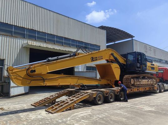 Kazı makinesi uzun menzilli bağlama yay kolu 18m 16m Sarı Renk Yüksek Etkili