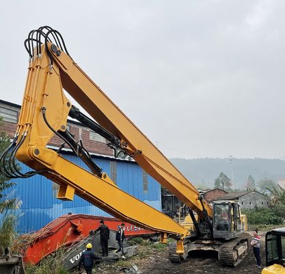 25-70 Ton Ekskavatör Çökme Uzun Boom Yüksek bina yıkımı için