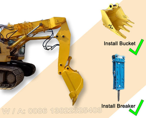 İnşaat Aygıtları Boom Tunnel Excavator Arm Short Reach Q355B Malzeme