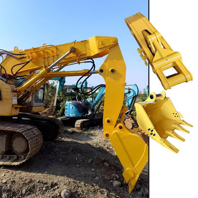 İnşaat Aygıtları Boom Tunnel Excavator Arm Short Reach Q355B Malzeme