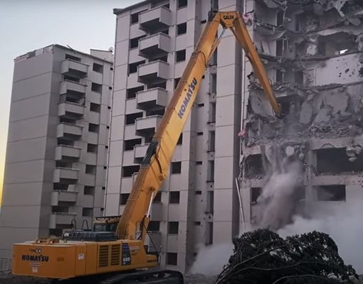 Üç Bölüm Ekskavatör Çökme Kolunu Ayarlanabilir Erişim Boom Çökme için