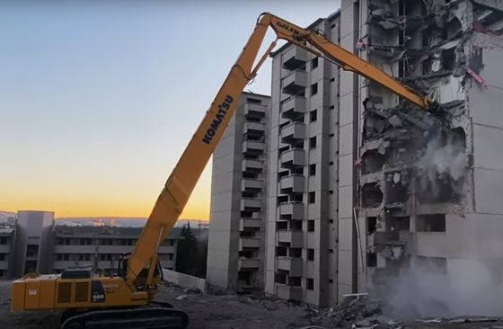 Üç Bölüm Ekskavatör Çökme Kolunu Ayarlanabilir Erişim Boom Çökme için