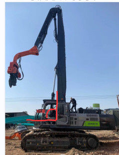 Özel Hidrolik Kazıcı Yığın Sürücü Kol, Uzun Uzaylı Temel Kavma Boom