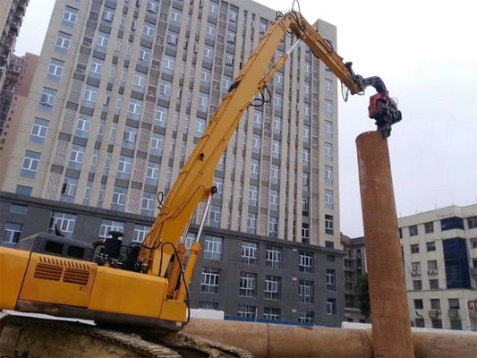 Ekskavatör Montajlı Yaprak Yığın Sürücüsü Uzun Uzay Kol, Ekskavatör Yığın Boom Kol