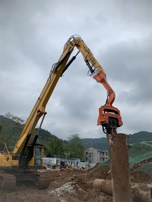 Ekskavatör Montajlı Yaprak Yığın Sürücüsü Uzun Uzay Kol, Ekskavatör Yığın Boom Kol