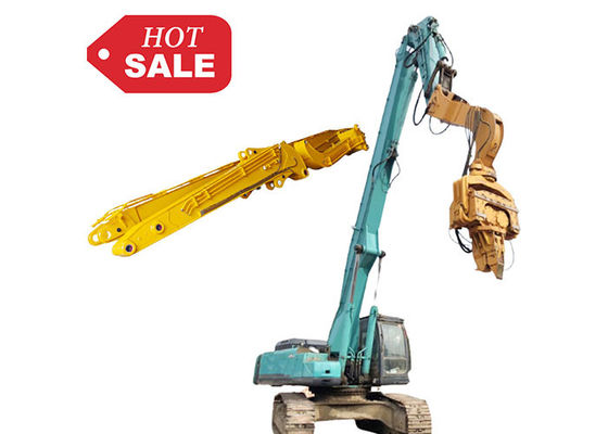 Ağır Hizmet 13.5-18m Ekskavatör Kazık Kolu Bomu 30-50 Ton Ekskavatör Sac Kazık Çakma Aparatı Q355B Q690D Özelleştirilmiş