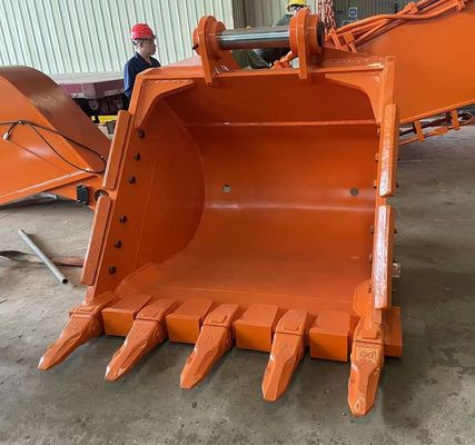 Yapımcılık yıkım çalışmaları için optimize edilmiş diş tasarımı kazıcı kaya kovası