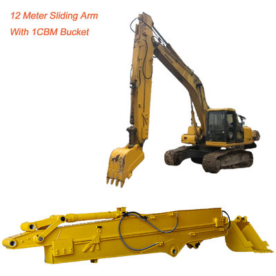 Q355B Kazı makinesi SH210 SH260 Komatsu PC350 için Teleskopik Boom Kaygan Kol