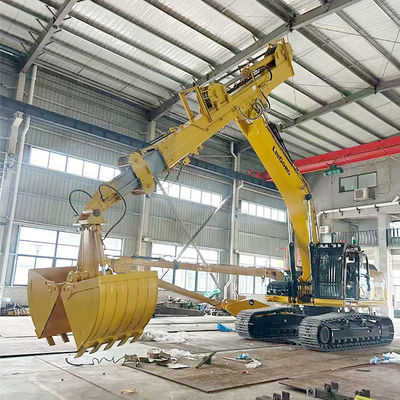 Kedi hitachi komatsu için Kaplama Clamshell Kovası ile Teleskopik Boom Kazıcısı