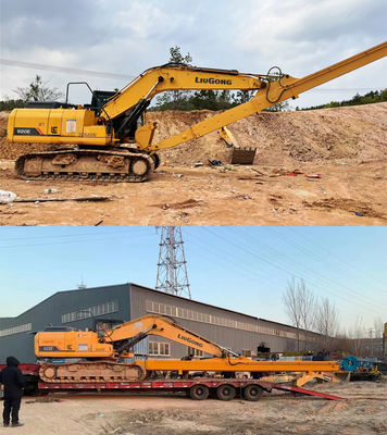 6-36 tonluk kazı makinesi için uzun menzilli teleskopik kol iki bölümlü hidrolik teleskopik patlayıcı