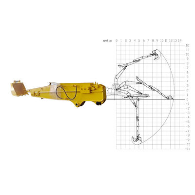 Kediler için daha derine kazmak için kazıcı kaydırıcı kol Hitachi Komatsu Kato