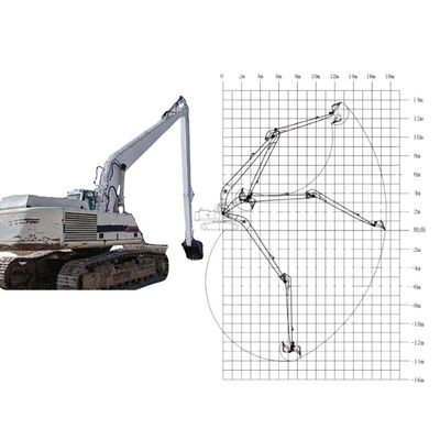 Hitachi 1200 Q690D çelik malzemesi için 30M kazıcı uzun kolu