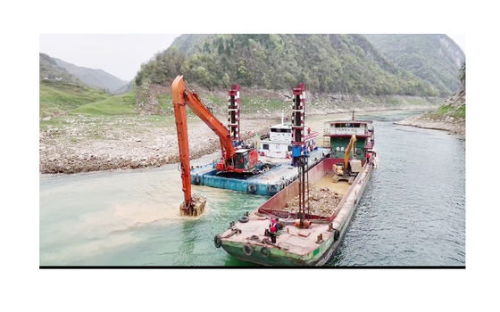 Çukurlama Çalışmaları Kaza makinesi Uzun kollu Nehir için Q355B malzeme kullanımı