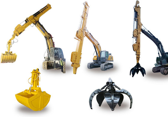 Genişletilmiş Boom Excavator Telescopic Boom Telescopic Arm İnşaat Çalışmaları İçin