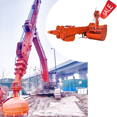 Düzenlenebilir kazık makinesi Clamshell Kum Toprağı Yakalamak için Teleskop Çapı