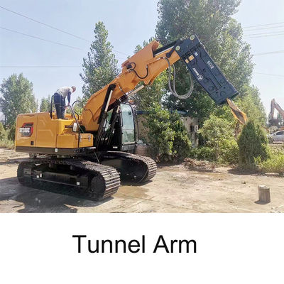 Custom Excavator Tunnel Arm with Breaker / Bucket