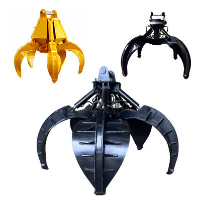 360 Derece Dönen Hidrolik Portakal Kabuğu Çeneli Hidrolik Kıskaçlar İnşaat Makine Parçaları Kaya Çeneli