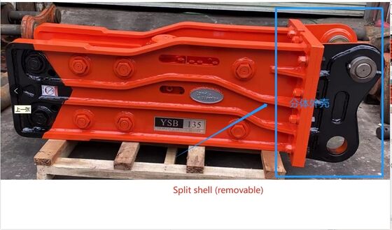 0,5-10T Ekskavatörler için Ağır Hizmet Tipi Hidrolik Kırıcı Güçlü Yıkım Aleti Mini İnşaat Makineleri